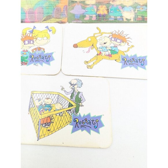 Vtg.90s set 7 Kellogg's Rugrats 3D Lenticular & pictoral Card Nickelodeon retro - Picture 6 of 13